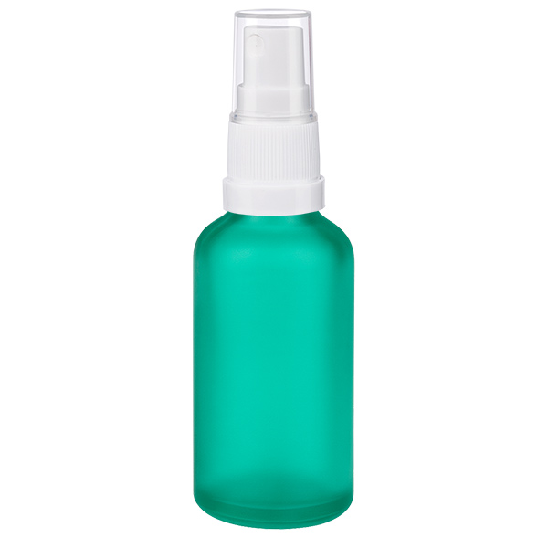 Frasco spray de 50 ml branco/tampa standard transparente GreenLine UT18/50