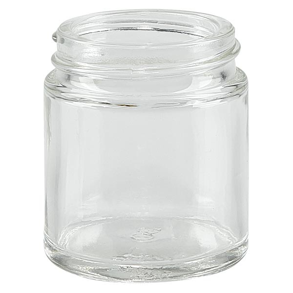 Frasco de vidro de 30ml transparente sem tampa, rosca 38mm/R3 ApoGlas Frasco de vidro de 30ml transparente sem tampa, rosca 38mm/R3 ApoGlas