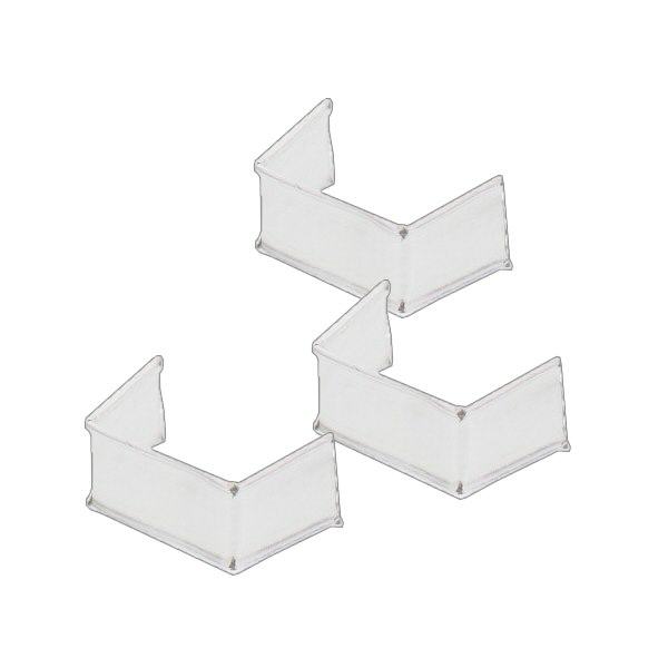 1 clipe em U de papel, comprimento 33, branco