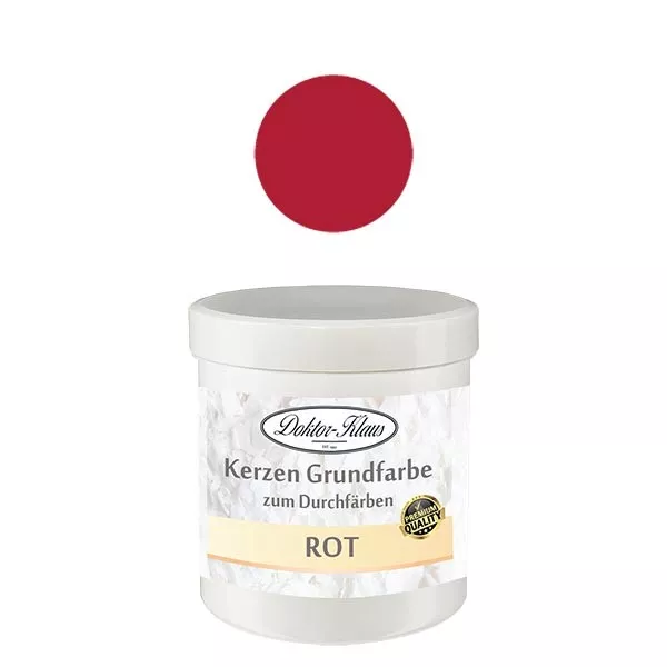 Base de vela Doktor-Klaus cor vermelha, 7gr, em lata Base de vela Doktor-Klaus cor vermelha, 7gr, em lata