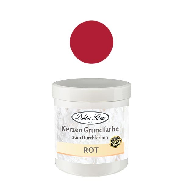 Base de vela Doktor-Klaus cor vermelha, 7gr, em lata Base de vela Doktor-Klaus cor vermelha, 7gr, em lata
