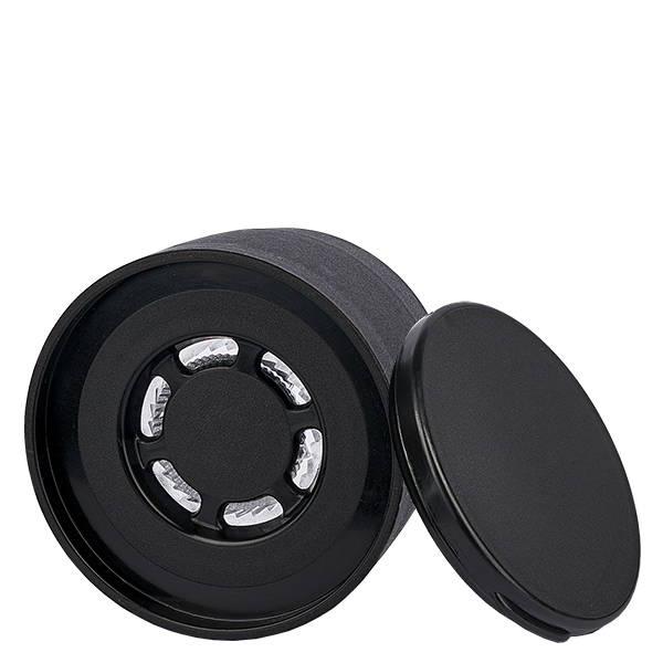 Tampa do frasco para sal e especiarias com moinho Vario preto Tampa do frasco para sal e especiarias com moinho Vario preto