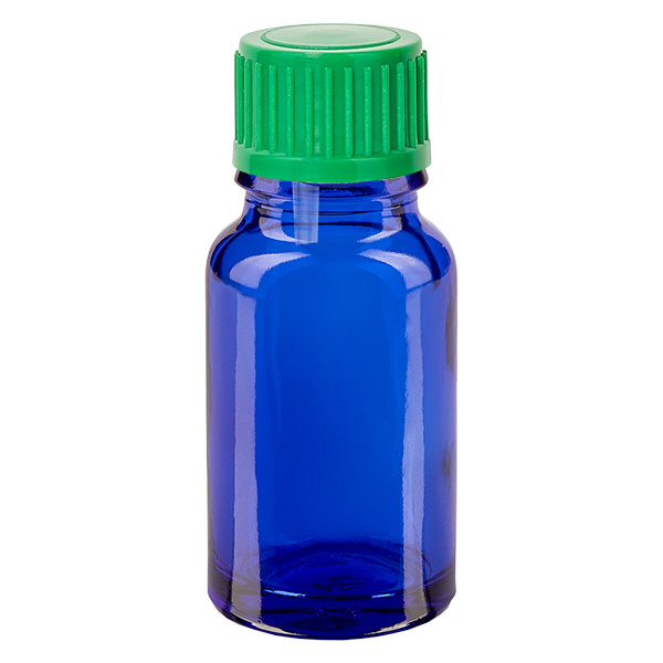 Frasco conta-gotas de 10ml 0.8mm verde tampa standard BlueLine UT18/10