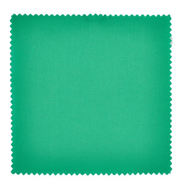 Pano para jóias verde 12cm quadrado Tecido verde com rebordo recortado em grande plano para guardanapo de jóias Cobertura de frasco de compota quadrado de 12 cm