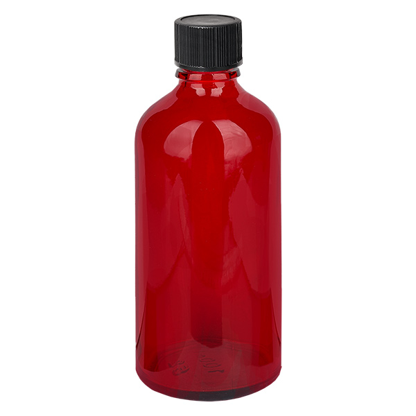 Frasco conta-gotas de 100 ml com tampa standard preta de 1 mm RedLine UT18/100