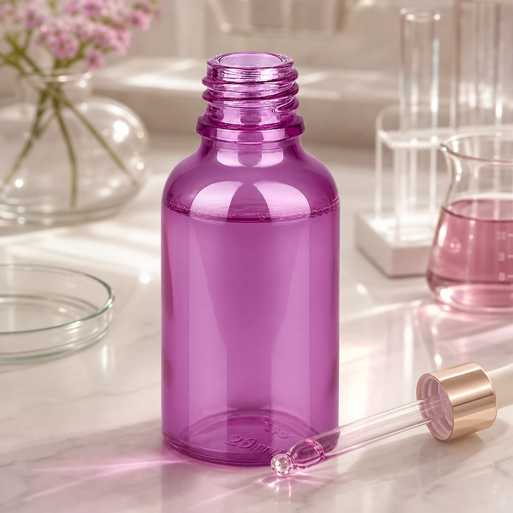 Frasco de farmácia de 30 ml PurpleLine UT18/30 UNiTWIST Frasco de farmácia PurpleLine 30ml em vidro violeta de alta qualidade com tampa UNiTWIST
