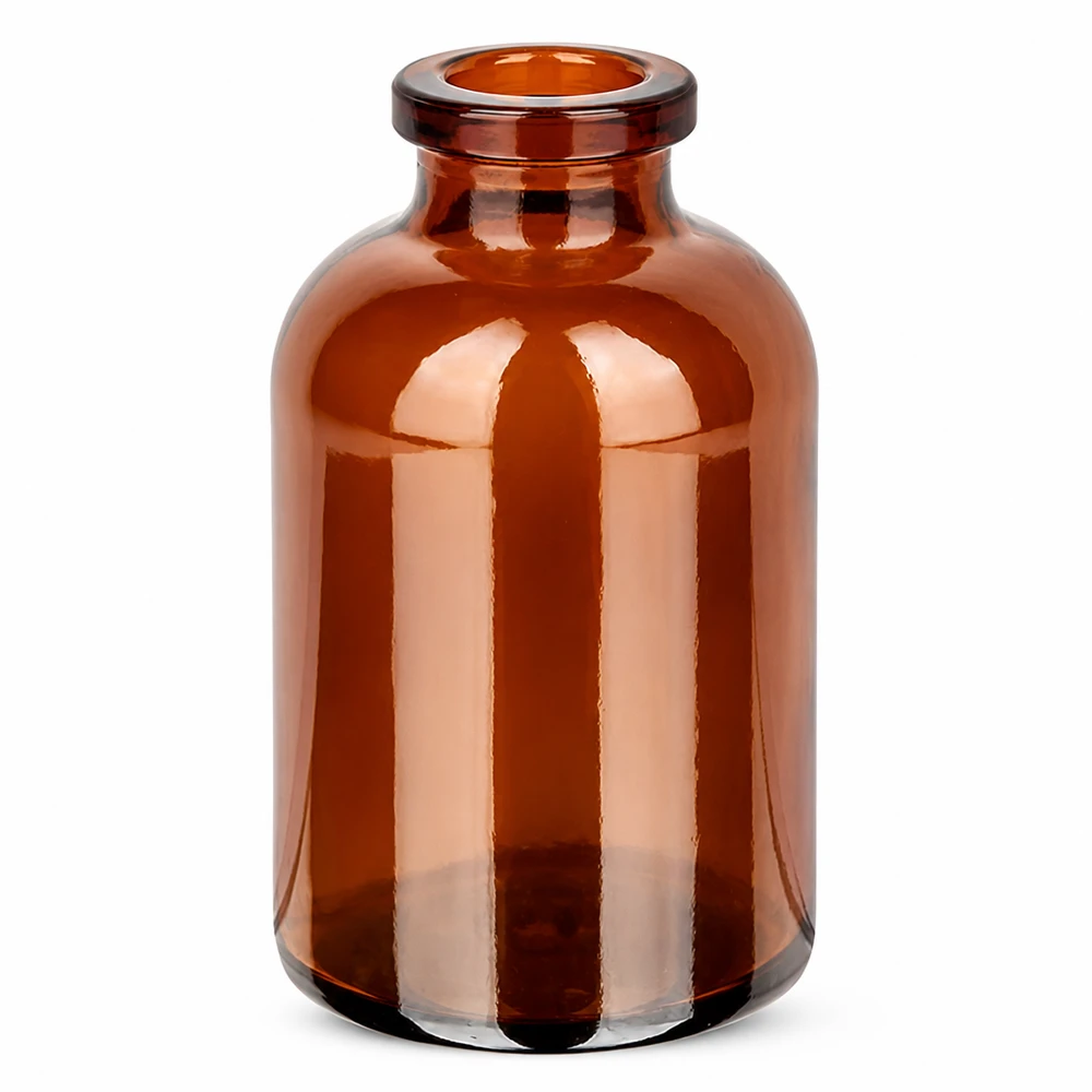 Frasco de injeção de vidro âmbar 30ml Sterile Injektionsflasche 30ml Braunglas mit Bördelrand für Gummistopfen geeignet