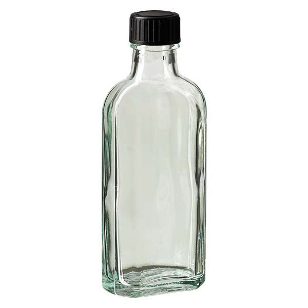 Tampa de rosca transparente Meplat de 100 ml com disco de vedação EPE Tampa de rosca transparente Meplat de 100 ml com disco de vedação EPE