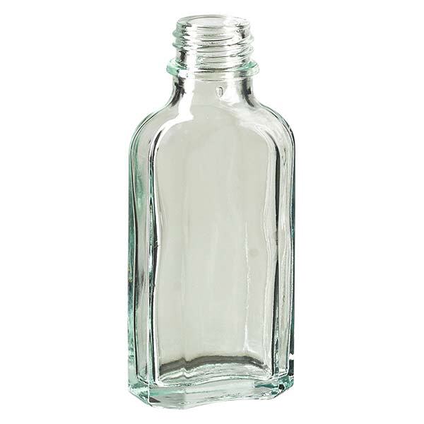 Frasco meplat de 50 ml transparente DIN22 Frasco meplat de 50 ml transparente DIN22