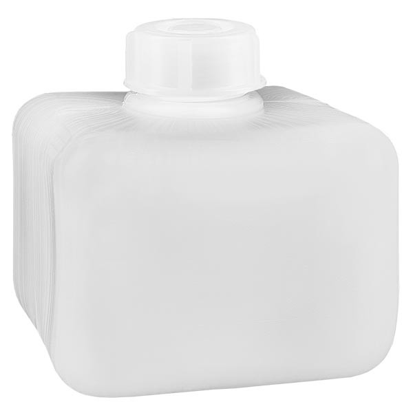 Frasco para produtos químicos 250ml, gargalo estreito feito de PE-HD, cor natural Frasco para produtos químicos 250ml, gargalo estreito feito de PE-HD, cor natural