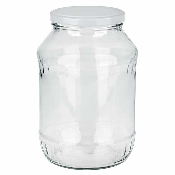 2650ml Rundglas mit BasicSeal Deckel weiß UNiTWIST 2650ml Rundglas mit BasicSeal Deckel weiß UNiTWIST