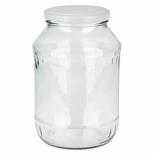 2650ml Rundglas mit BasicSeal Deckel weiß UNiTWIST 2650ml Rundglas mit BasicSeal Deckel weiß UNiTWIST