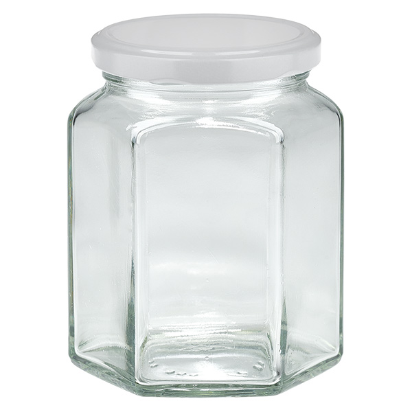 288ml Hexaglas mit BasicSeal Deckel weiß UNiTWIST