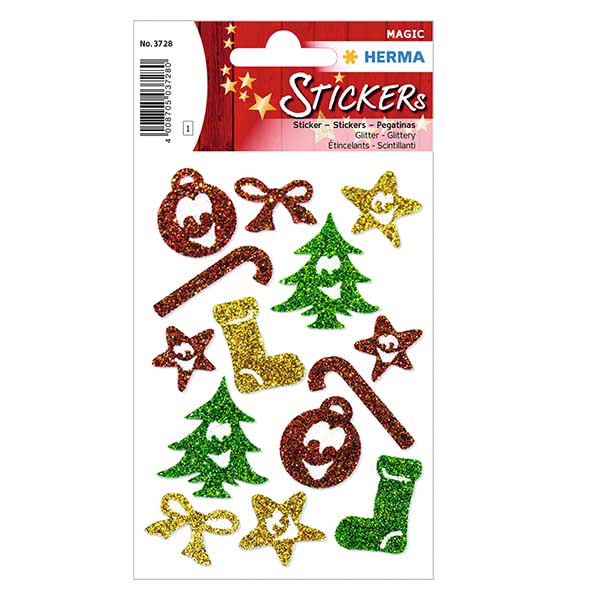 Autocolantes "Símbolos" (14 autocolantes com purpurina)