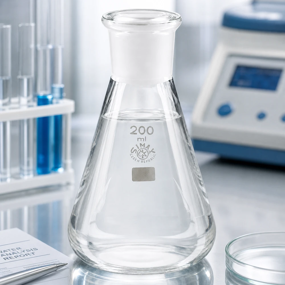 Erlenmeyer 200ml com junta rectificada standard (29/32)