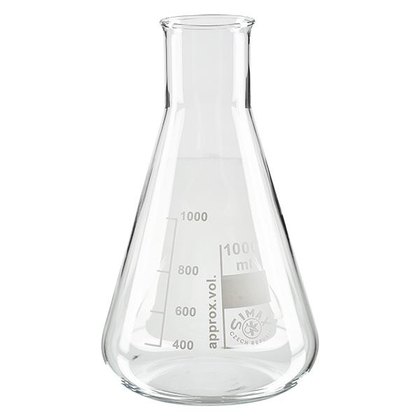 Erlenmeyer 1000ml gargalo largo