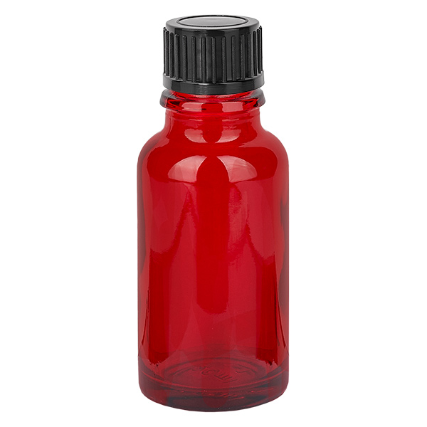 Frasco de 20ml com tampa de rosca de 11mm preta standard RedLine UT18/20