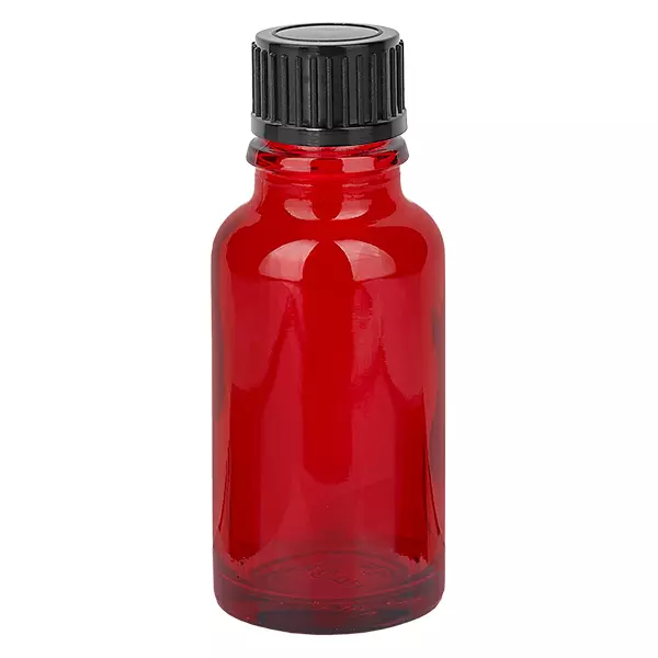 Frasco de 20ml com tampa de rosca de 11mm preta standard RedLine UT18/20 Frasco de 20ml com tampa de rosca de 11mm preta standard RedLine UT18/20