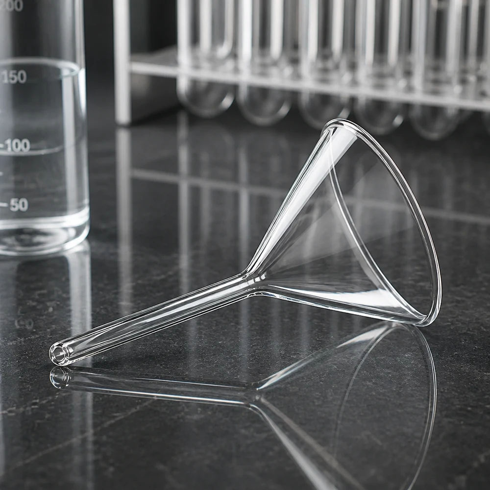 Funil ø35mm borosilicato ângulo 60 estilo curto