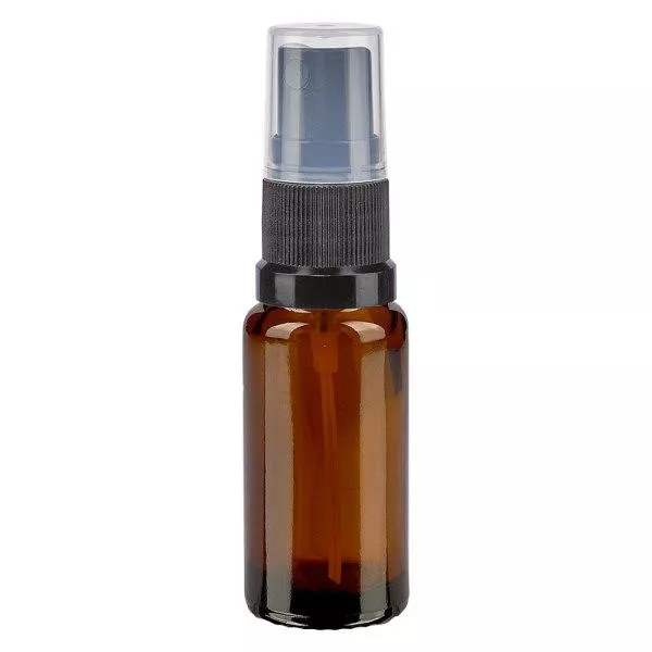 Frasco de farmácia castanho 10ml spray top preto Frasco de farmácia castanho 10ml spray top preto
