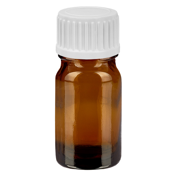 Frasco de 5 ml (glóbulo) 3mm anel de vazamento branco fecho padrão BrownLine UT18/5