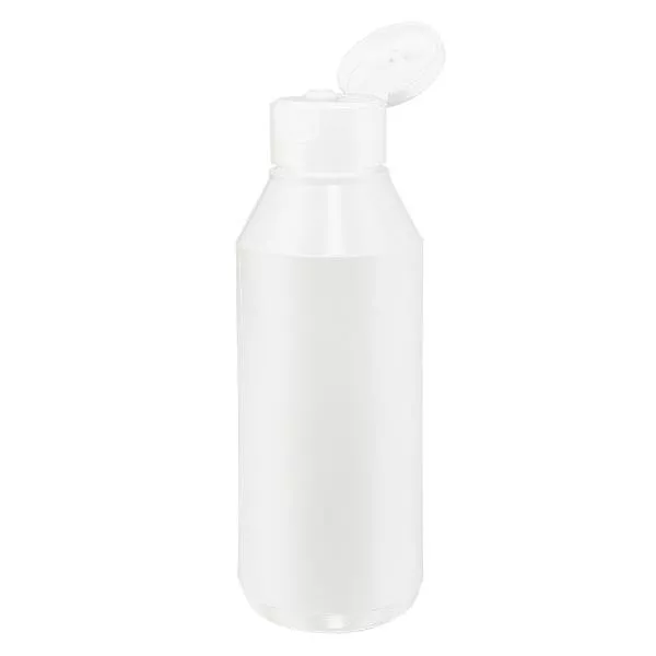 Frasco de loção de 250ml com dobradiça dobrável
