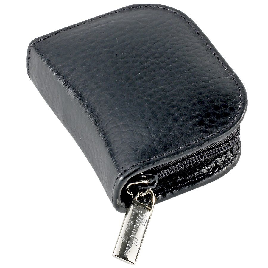 Estojo de couro preto para 10 frascos ø 8-10mm FloraCura