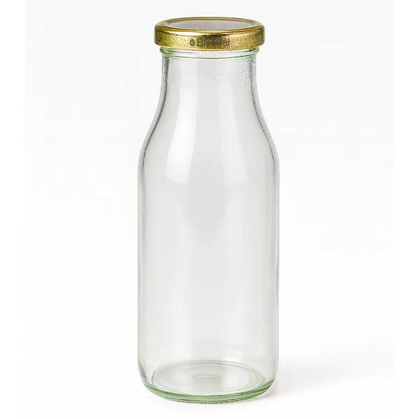 Frasco de 263 ml com tampa dourada UNiTWIST BioSeal