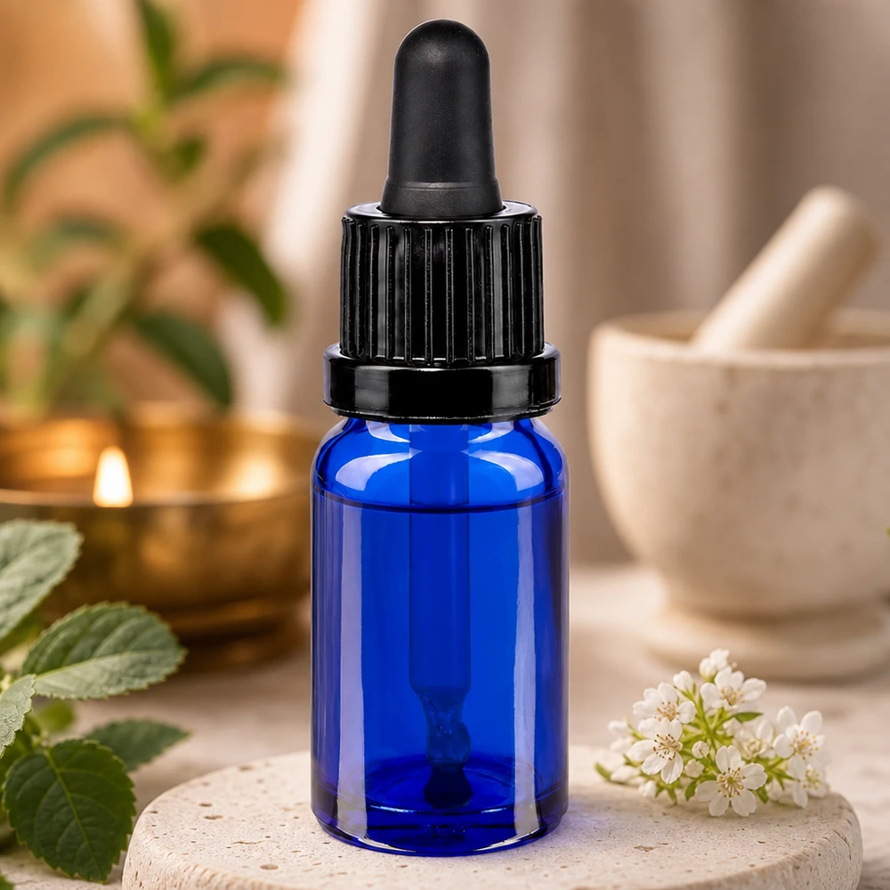 Frasco pipeta de 10 ml preto com fecho inviolável BlueLine UT18/10