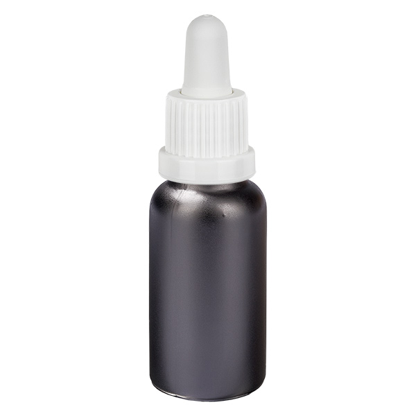 Frasco pipeta de 20 ml branco com fecho inviolável BlackLine UT18/20