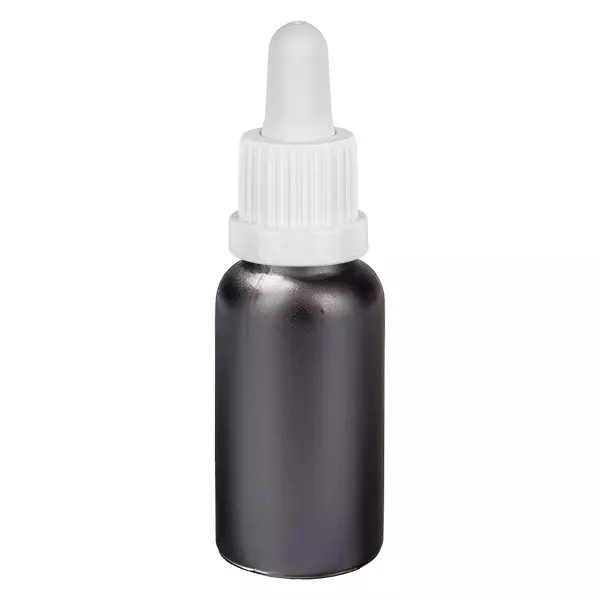 Frasco pipeta de 20 ml branco com fecho inviolável BlackLine UT18/20 Frasco pipeta de 20 ml branco com fecho inviolável BlackLine UT18/20
