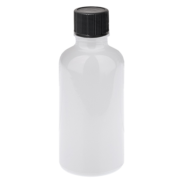 Frasco conta-gotas de 50 ml com tampa padrão preta de 1 mm WhiteLine UT18/50 Frasco conta-gotas de 50 ml com tampa padrão preta de 1 mm WhiteLine UT18/50