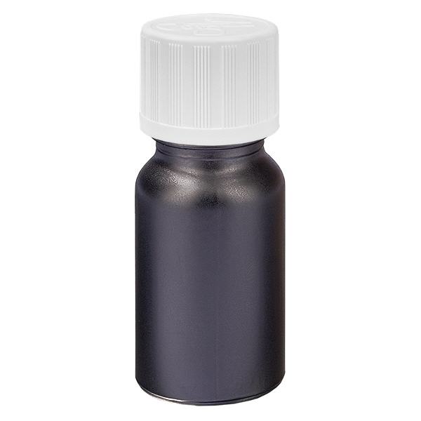 Frasco conta-gotas de 10ml 1,2mm branco tampa standard resistente a crianças BlackLine UT18/10