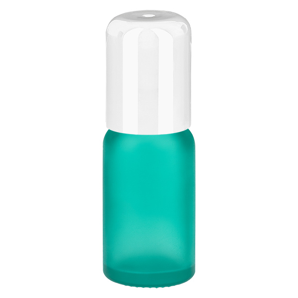 Frasco roll-on de 10 ml branco com tampa standard GreenLine UT18/10