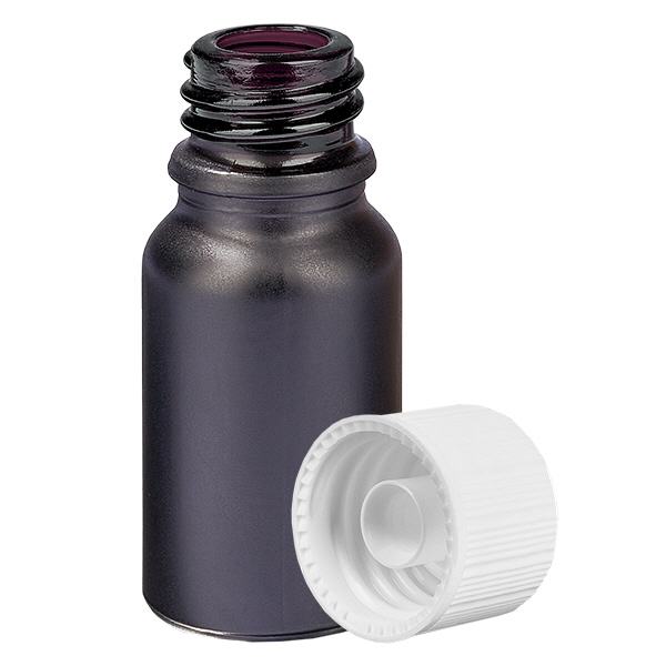 Frasco de 10ml 11mm tampa de rosca branca standard BlackLine UT18/10