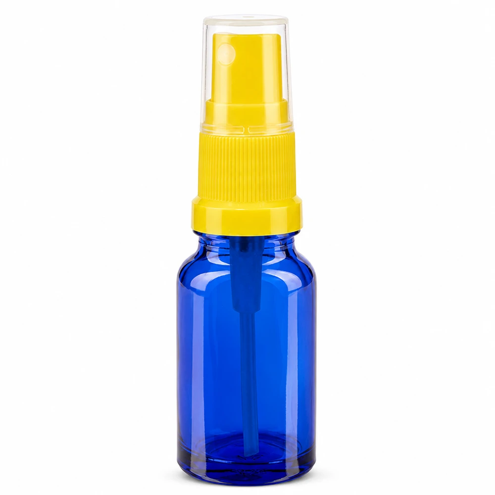 Frasco de spray de 10 ml amarelo transparente STD BlueLine UT18 10 frasco de vidro com bomba de pulverização