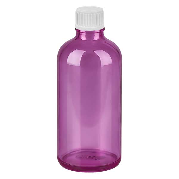 Frasco conta-gotas de 100ml 0,9mm branco padrão PurpleLine UT18/100
