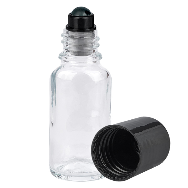 Frasco de 20 ml preto com tampa standard ClearLine UT18/20 Frasco de 20 ml preto com tampa standard ClearLine UT18/20