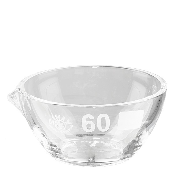 Tabuleiro de vapor de 45ml com bico de borosilicato ø60mm
