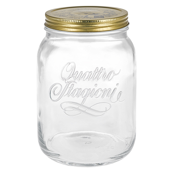 Frasco redondo de 2000ml "Quattro Stagioni" com tampa