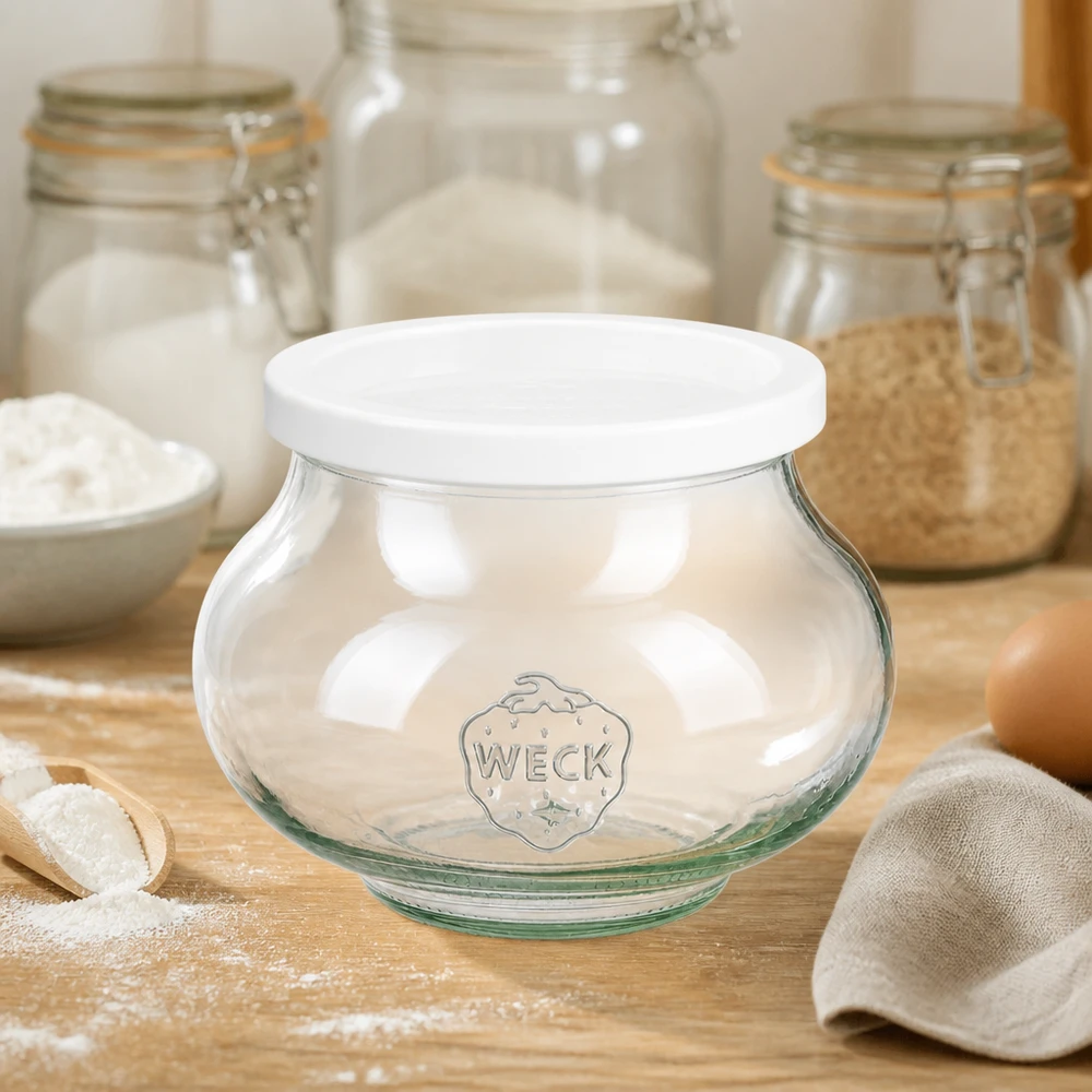 Frasco decorativo de 560 ml com tampa hermética WECK RR80
