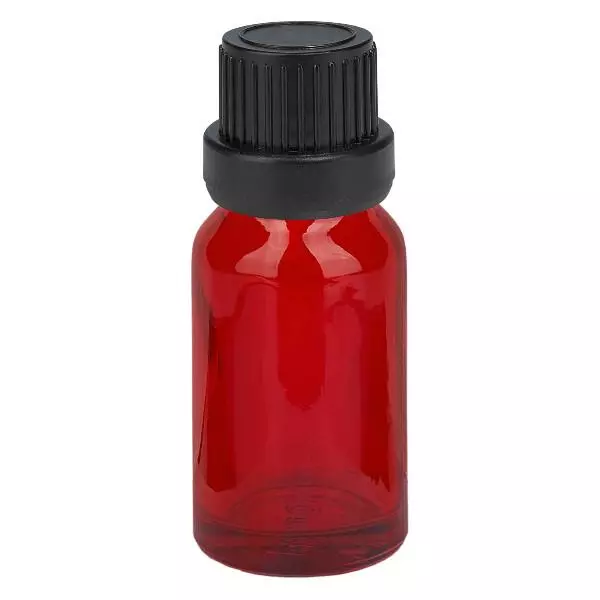 Frasco de 10ml 11mm tampa de rosca preta inviolável RedLine UT18/10 Frasco de 10ml 11mm tampa de rosca preta inviolável RedLine UT18/10