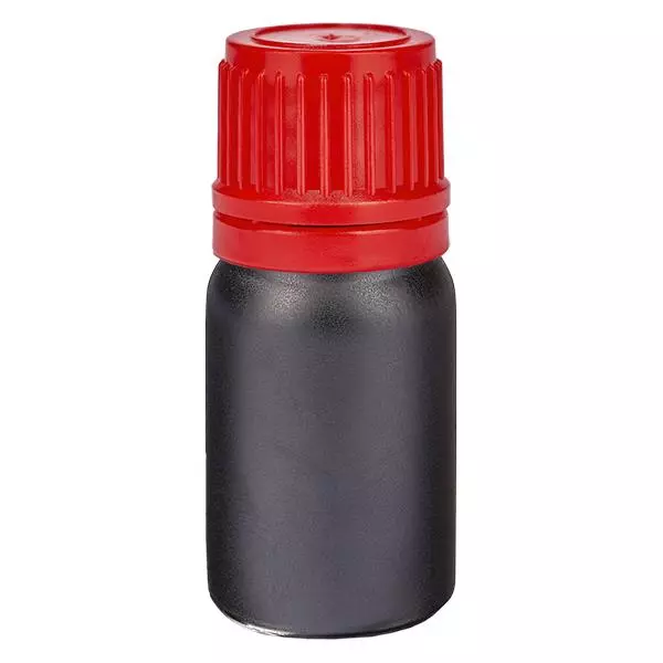 Frasco de 5ml 11mm tampa de rosca vermelha inviolável BlackLine UT18/5 Frasco de 5ml 11mm tampa de rosca vermelha inviolável BlackLine UT18/5