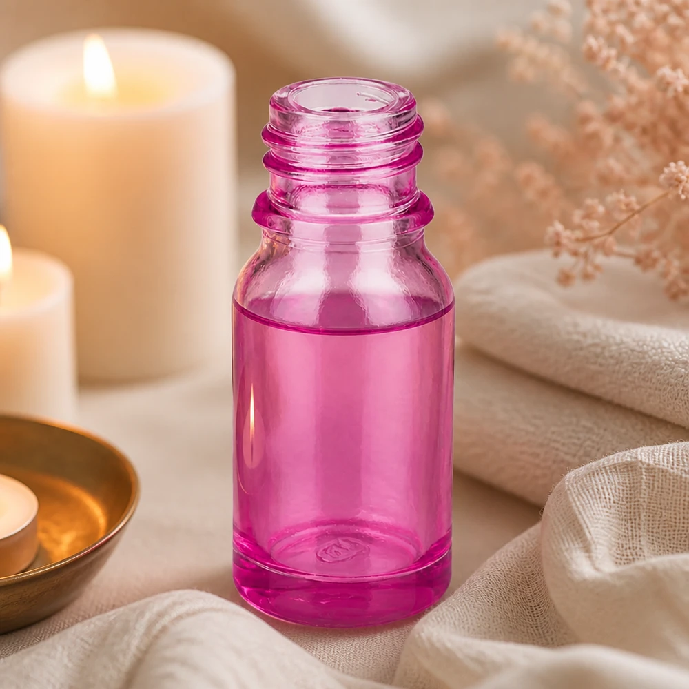 Frasco de 10 ml cor-de-rosa para medicamentos PurpleLine UT18/10 UNiTWIST com rosca prática para gotas