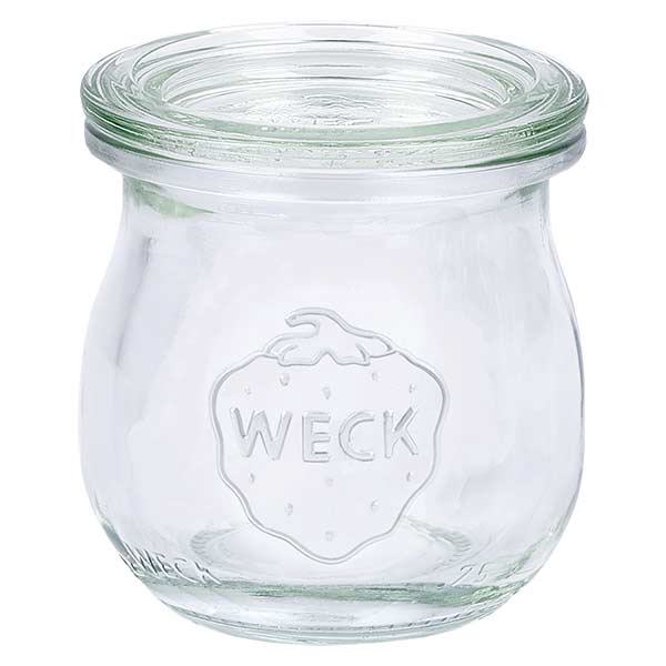 Frasco de tulipa de 75ml com tampa de vidro WECK RR40