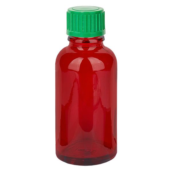 Frasco conta-gotas de 30 ml com tampa standard verde de 0,8 mm RedLine UT18/30