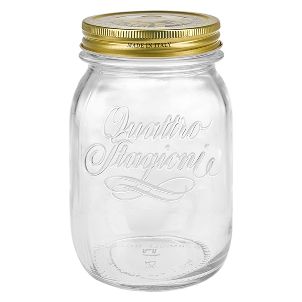 Frasco redondo de 500ml "Quattro Stagioni" com tampa