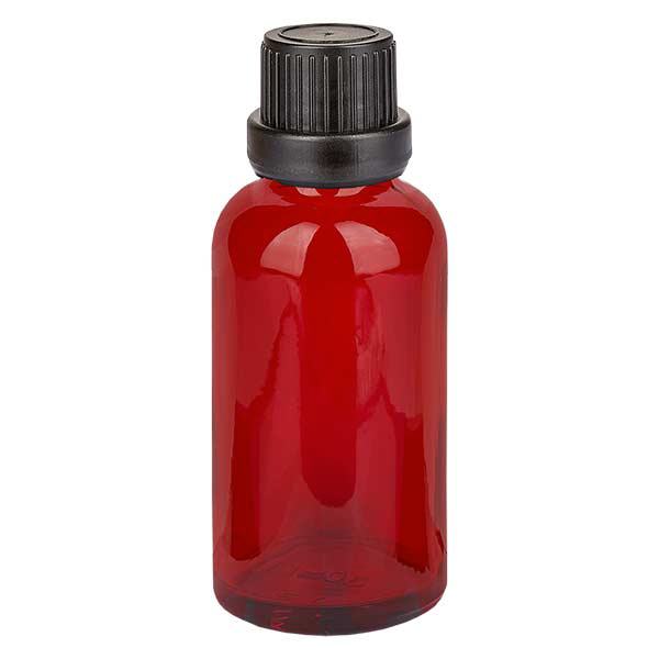 Frasco conta-gotas de 30 ml com tampa inviolável de 2 mm RedLine UT18/30 UNiTWIST Frasco conta-gotas de 30 ml com tampa inviolável de 2 mm RedLine UT18/30 UNiTWIST
