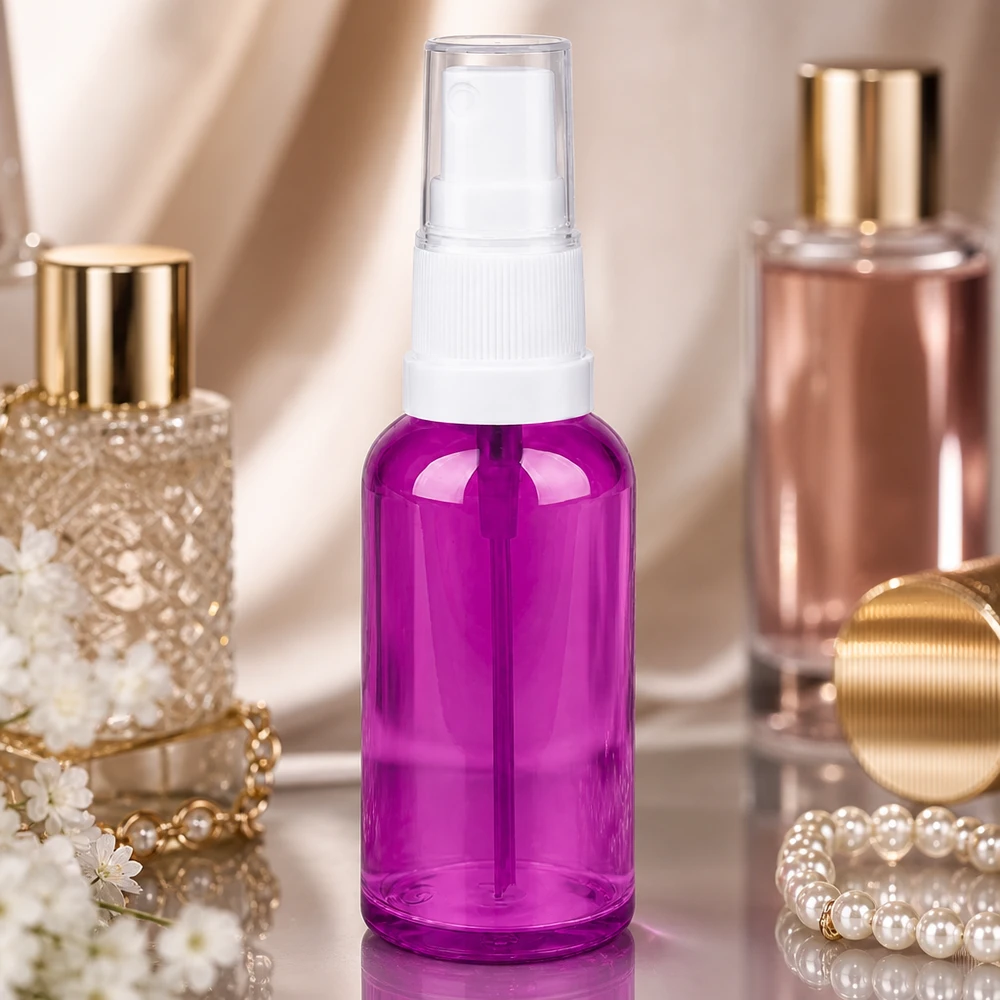 Frasco de spray PurpleLine de 50 ml de alta qualidade em roxo elegante para uso profissional