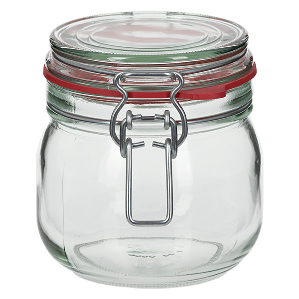 Frasco de armazenamento de 634ml com anel de borracha e tampa basculante UNiTWIST